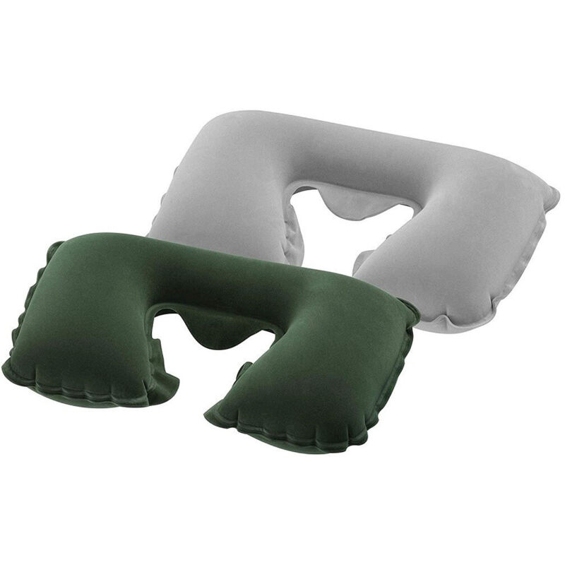 foto del prodotto trade shop traesio cuscino cervicale da viaggio gonfiabile 46 x 28 x 13 cm floccato portatile 67006 