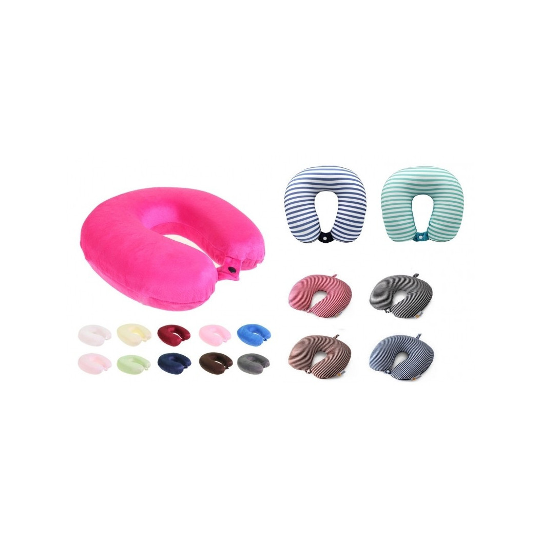foto del prodotto trade shop traesio cuscino da viaggio ad u collare cervicale per il collo in memory foam pillow 