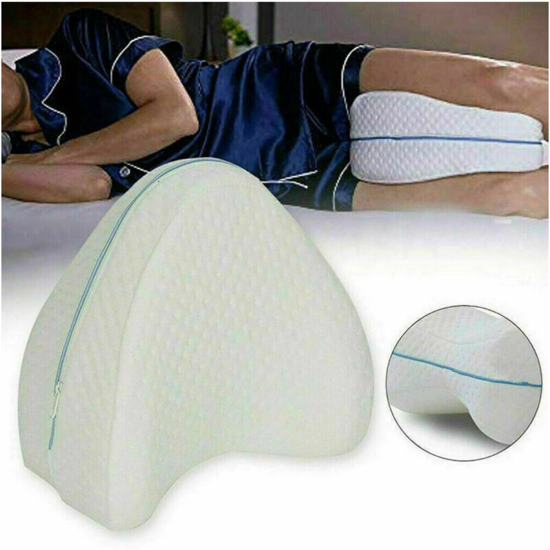 foto del prodotto trade shop traesio cuscino tra le gambe memory foam supporto ortopedico ginocchia schiena lavabile 