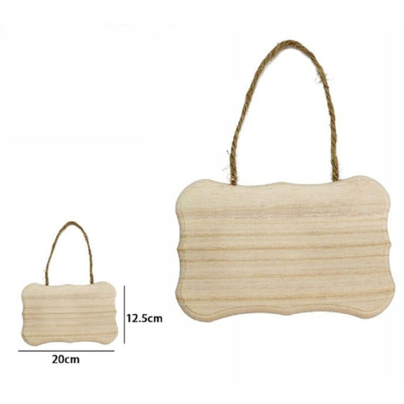 foto del prodotto trade shop traesio decorazione in legno decoupage da appendere con corda insegna 20 x 12.5 cm 68097 