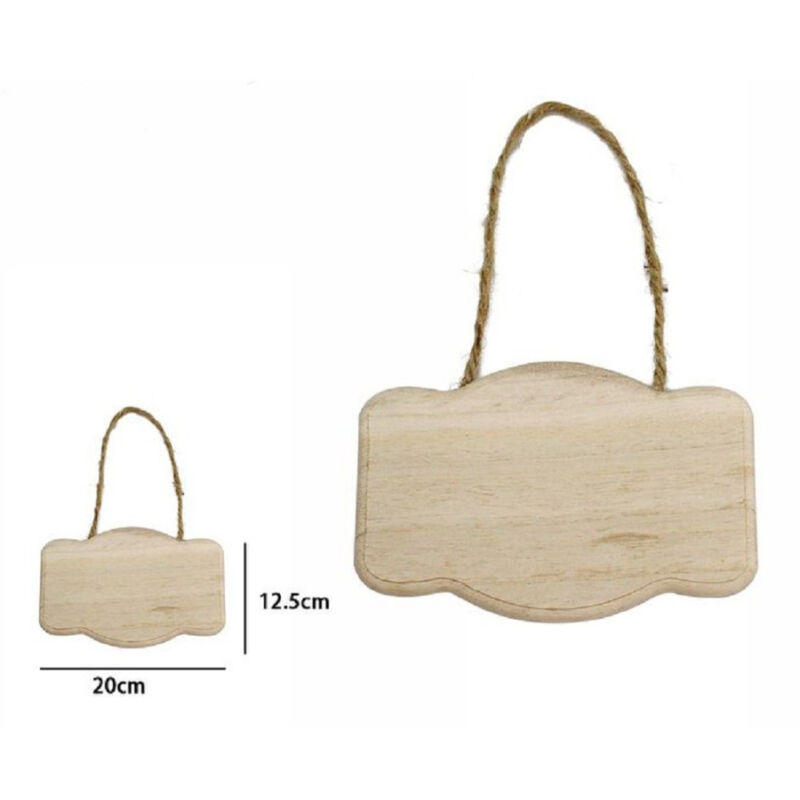 foto del prodotto trade shop traesio decorazione in legno naturale 20 x 12.5 cm da appendere con corda insegna 53610a 