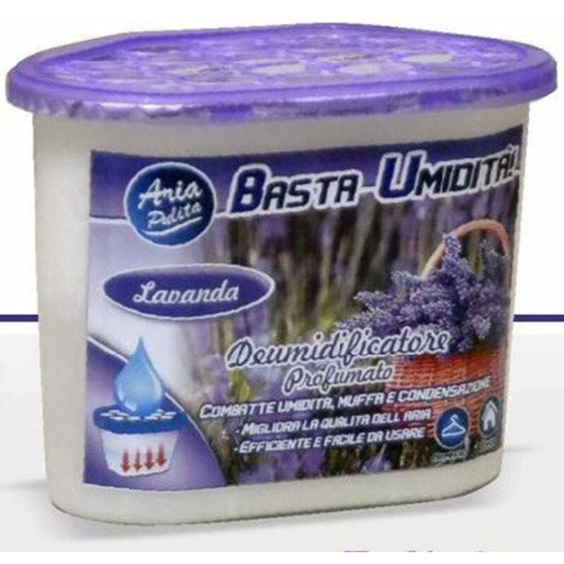 foto del prodotto trade shop traesio deumidificatore con 220gr di granuli deumidificatore aria fragranza lavanda 