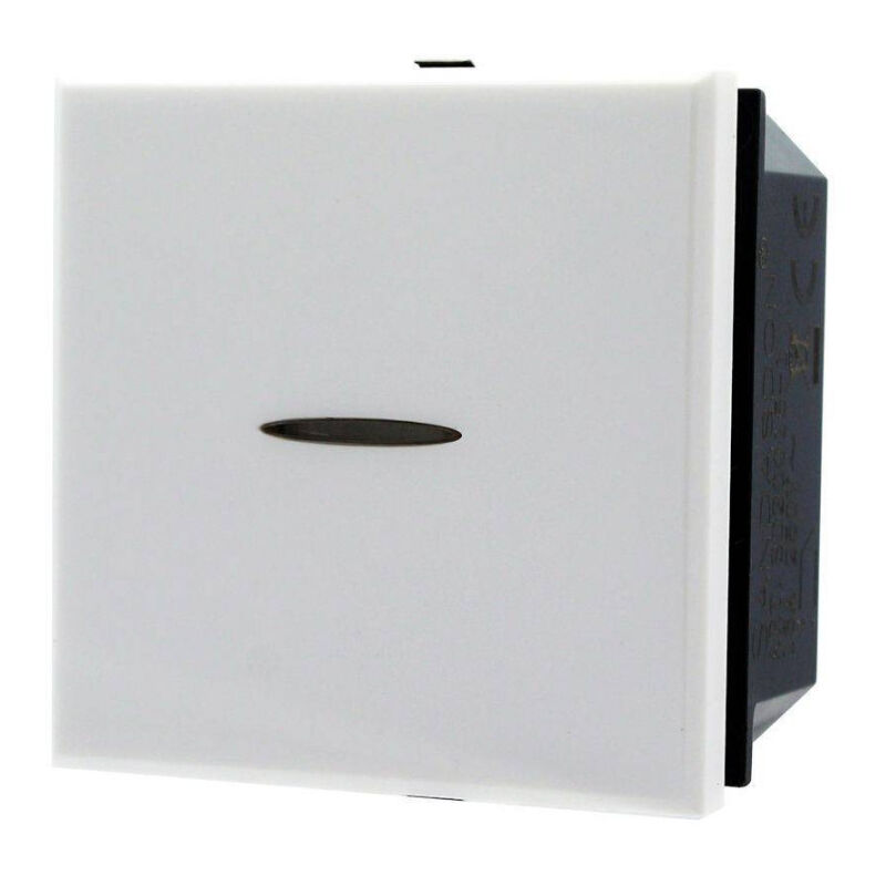 foto del prodotto trade shop traesio deviatore 1p assiale 2m 16a unipolare bianco compatibile bticino axolute 