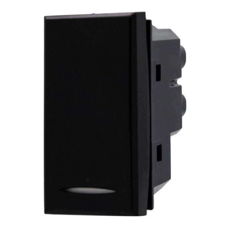 foto del prodotto trade shop traesio deviatore comando 1p da 16a colore nero compatibile con bticino axolute sd20003n 