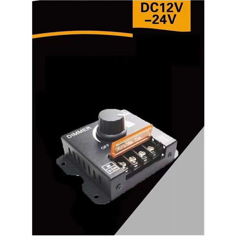 foto del prodotto trade shop traesio - dimmer per luci led monocolore interruttore controller manopola 12-24v dm-12-24v -