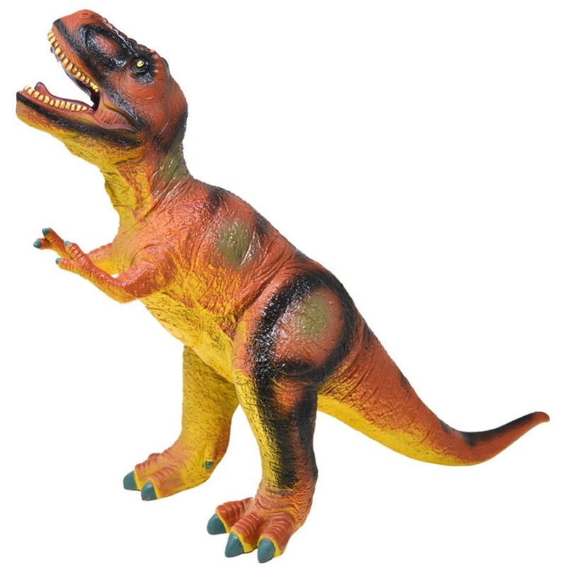 foto del prodotto trade shop traesio dinosauro t rex gigante grandezza 47cm in gomma dinosauri giocattolo bambini 