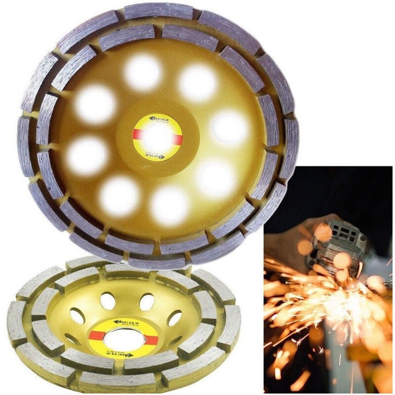 foto del prodotto trade shop traesio - disco diamantato per marmo pietra cemento ø18 cm 180mm smerigliatrice flex largo -
