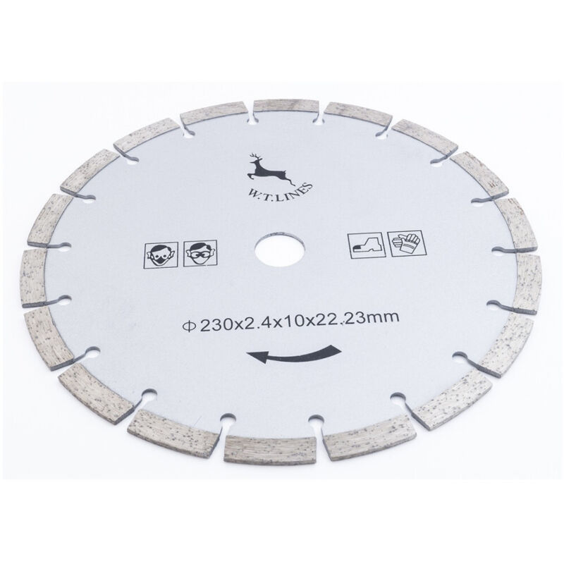 foto del prodotto trade shop traesio disco diamantato taglio marmo cemento mattoni pietra sega circolare 230mm 