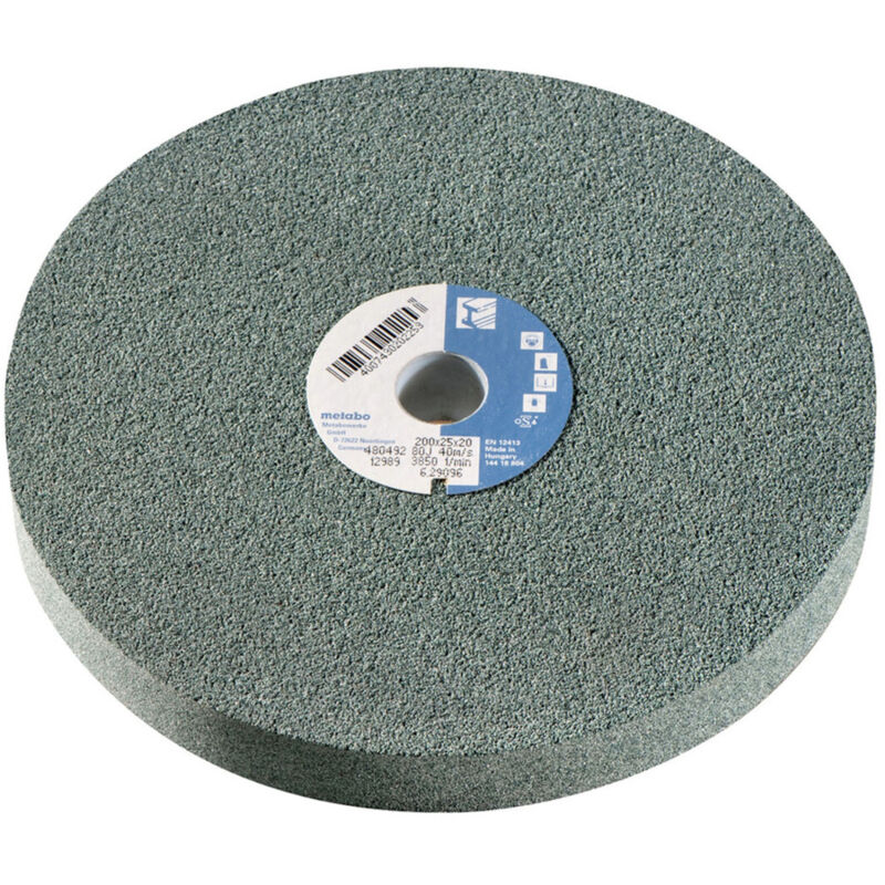 foto del prodotto trade shop traesio disco mola da banco abrasiva grana 80 smerigliatrice 200x25x32 affila utensili 