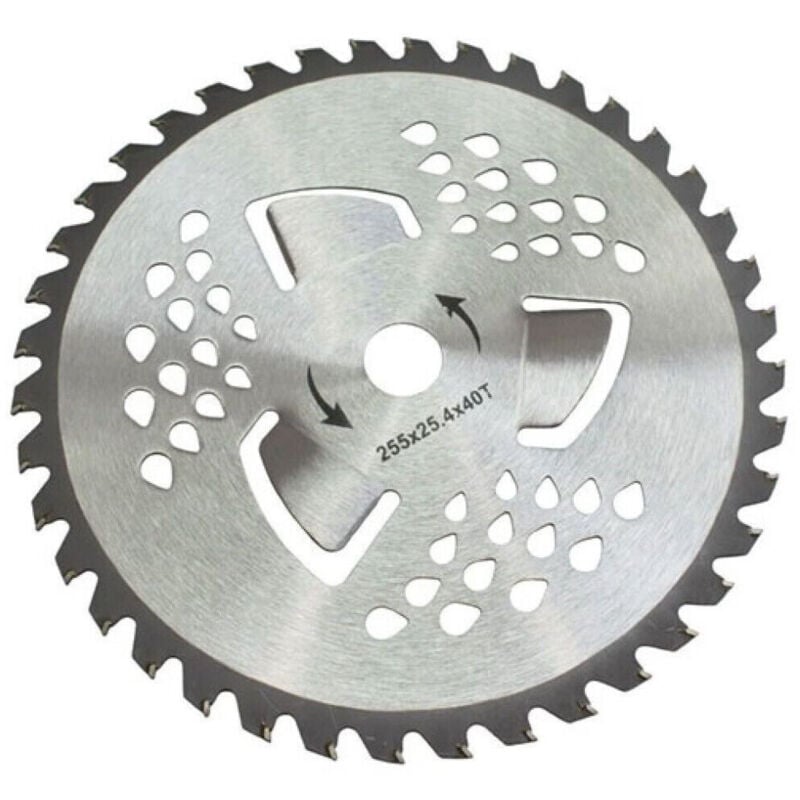 foto del prodotto trade shop traesio disco per decespugliatore ricambio tosaerba 40 denti 255 x 25,4 mm gf 0085 