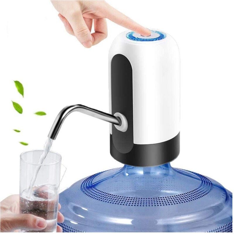 foto del prodotto trade shop traesio dispenser erogatore d acqua rubinetto elettrico per boccioni ricaricabile usb 