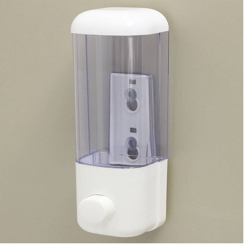 foto del prodotto trade shop traesio dispenser erogatore per sapone liquido gel igienizzante mani a muro distributore 