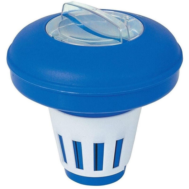 foto del prodotto trade shop traesio dispenser galleggiante cloro medio 16,5 cm per pastiglie dm 7,5 cm piscine 58071 