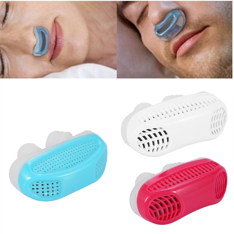 foto del prodotto trade shop traesio dispositivo 2in1 purificatore aria per smettere di russare apnea rimedio notte 