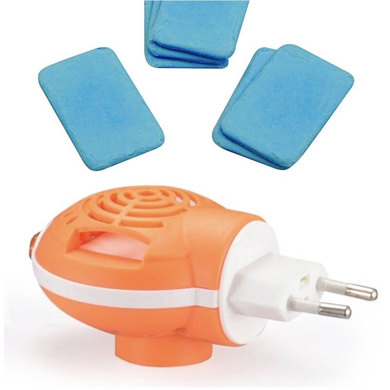 foto del prodotto trade shop traesio dispositivo elettrico anti zanzare con piastrine omaggio interruttore spina 10a 