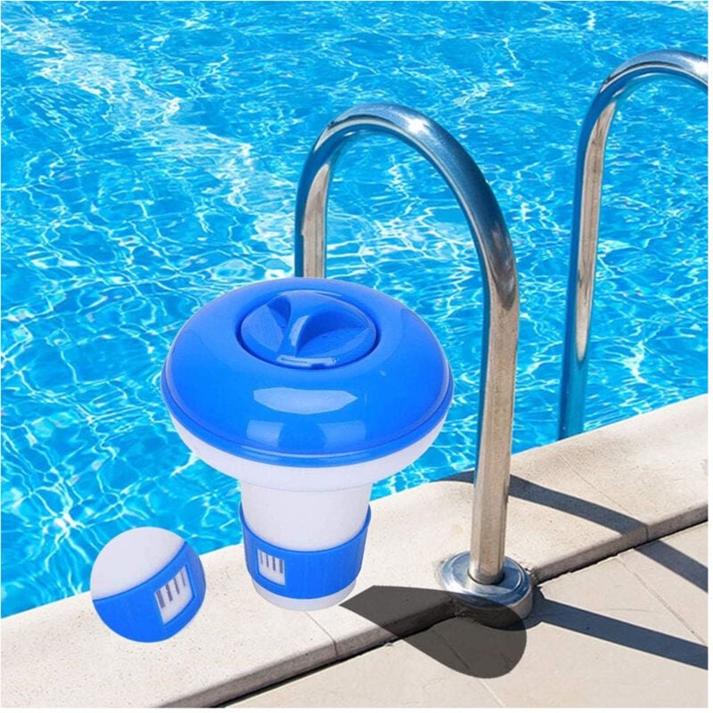 foto del prodotto trade shop traesio distributore galleggiante di cloro pulitore per piscina vasche idromassaggio 017051 