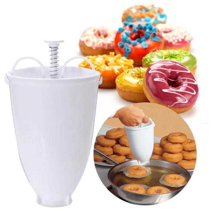 foto del prodotto trade shop traesio dosatore dispenser pastella per prepare donut macchina strumento per ciambelle 
