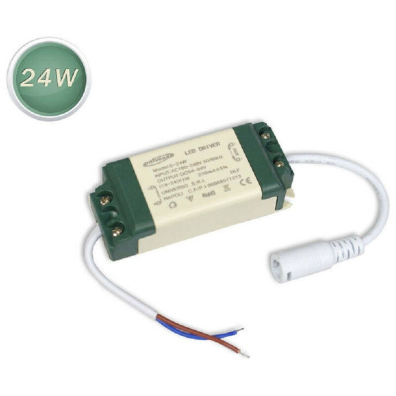 foto del prodotto trade shop traesio driver alimentatore led trasformatore 3 7 12 18 24 w stabilizzato corrente faro 24 watt