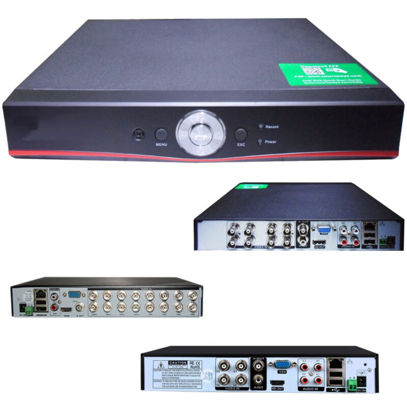 foto del prodotto trade shop traesio dvr nvr ahd videosorveglianza hdmi vga lan 4 8 16 ch h264 lan onvif p2p a v 960h 4 canali 