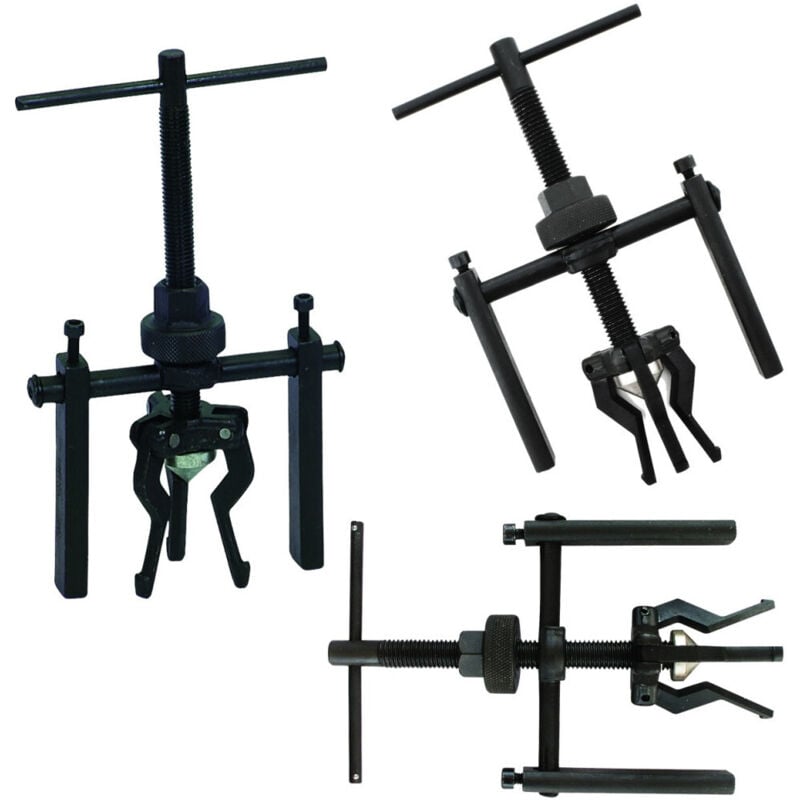 foto del prodotto trade shop - traesio - estrattore separatore per cuscinetti meccanici 3 tre braccia a vite da 1 2' a 2' -