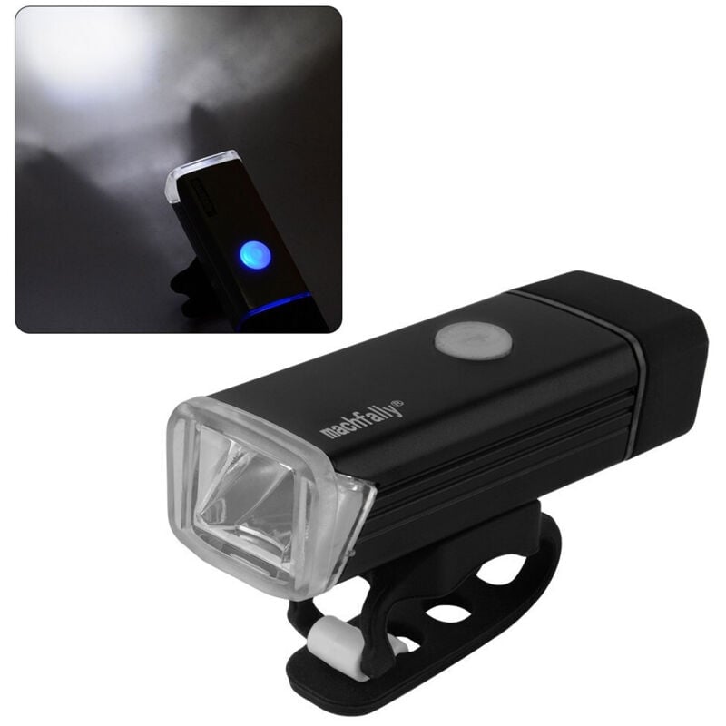 foto del prodotto trade shop traesio fanale faro torcia luce led 180 lumen per bici bicicletta ricaricabile calamita 