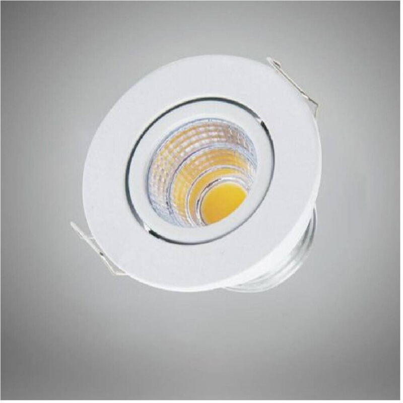 foto del prodotto trade shop traesio - faretto 1 led cob incasso 3 watt 270lm orientabile luce calda fredda naturale - bianco-bianco caldo -
