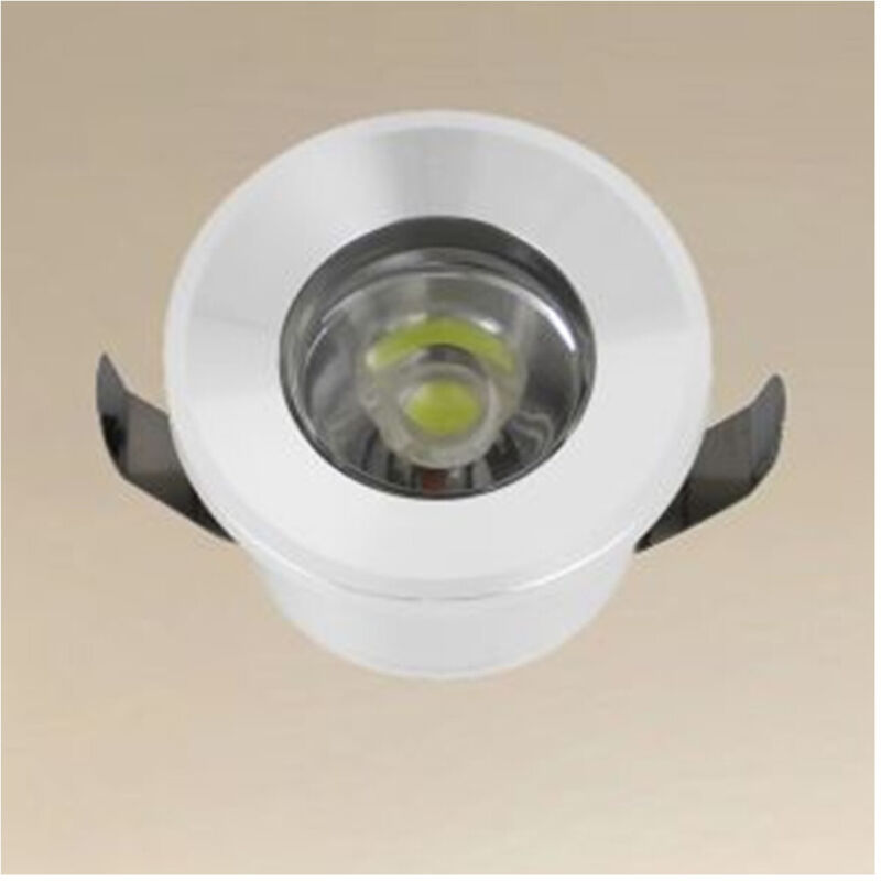 foto del prodotto trade shop traesio faretto 1w led incasso a soffitto ip20 bianco mini spot segnapassi luce naturale 00212 