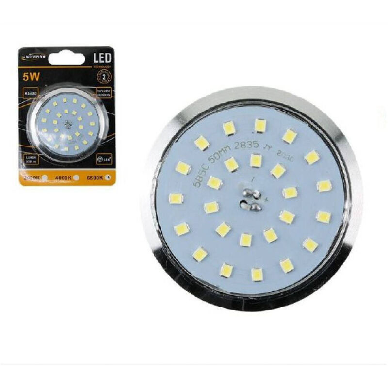 foto del prodotto trade shop traesio faretto 25 led smd ad incasso per cappa 5 w rotondo luce calda fredda naturale bianco caldo 