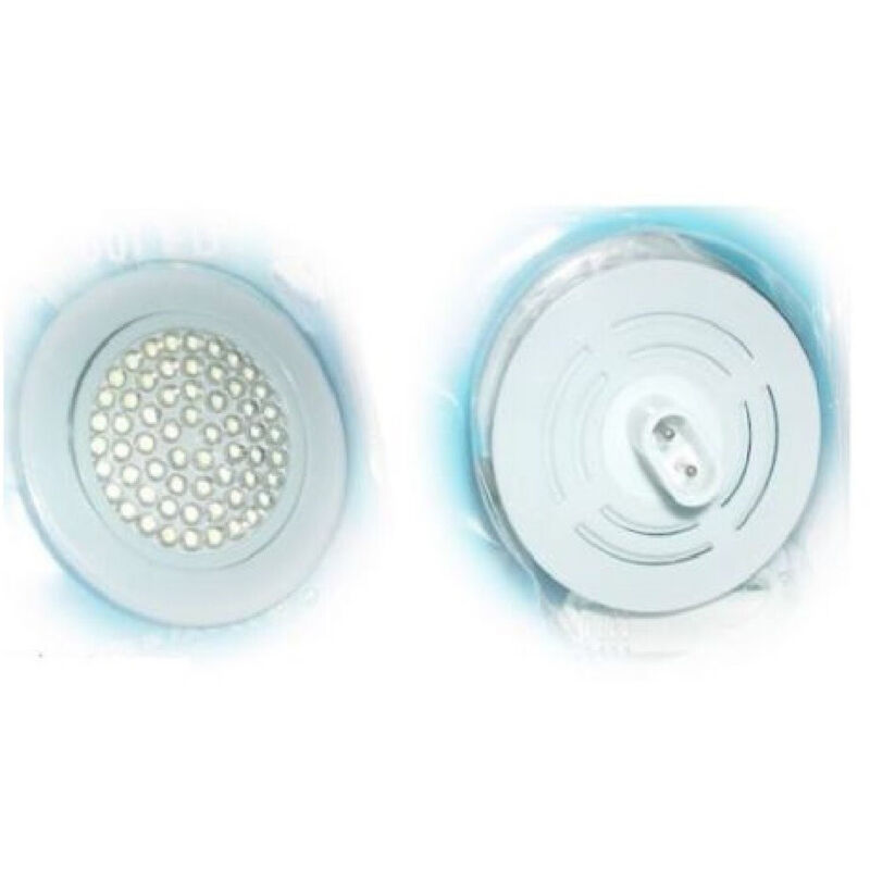 foto del prodotto trade shop traesio - faretto bianco da incasso 48 led 4w 4 watt 230v luce calda 3500k kelvin -