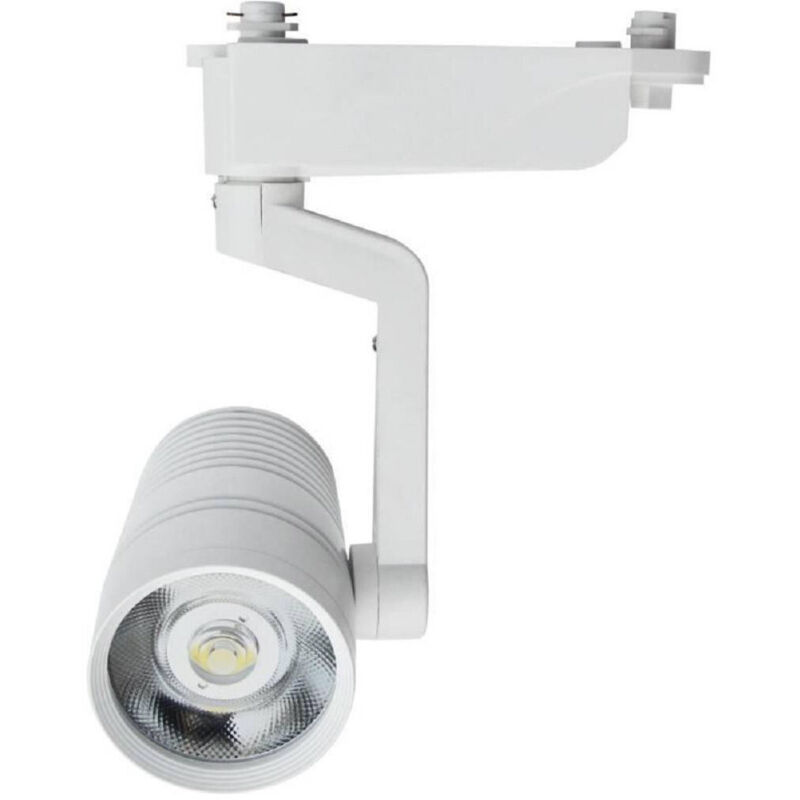 foto del prodotto trade shop traesio faretto binario led cob 10 watt bianco per staffa luce naturale fredda f 10w8a bianco freddo 