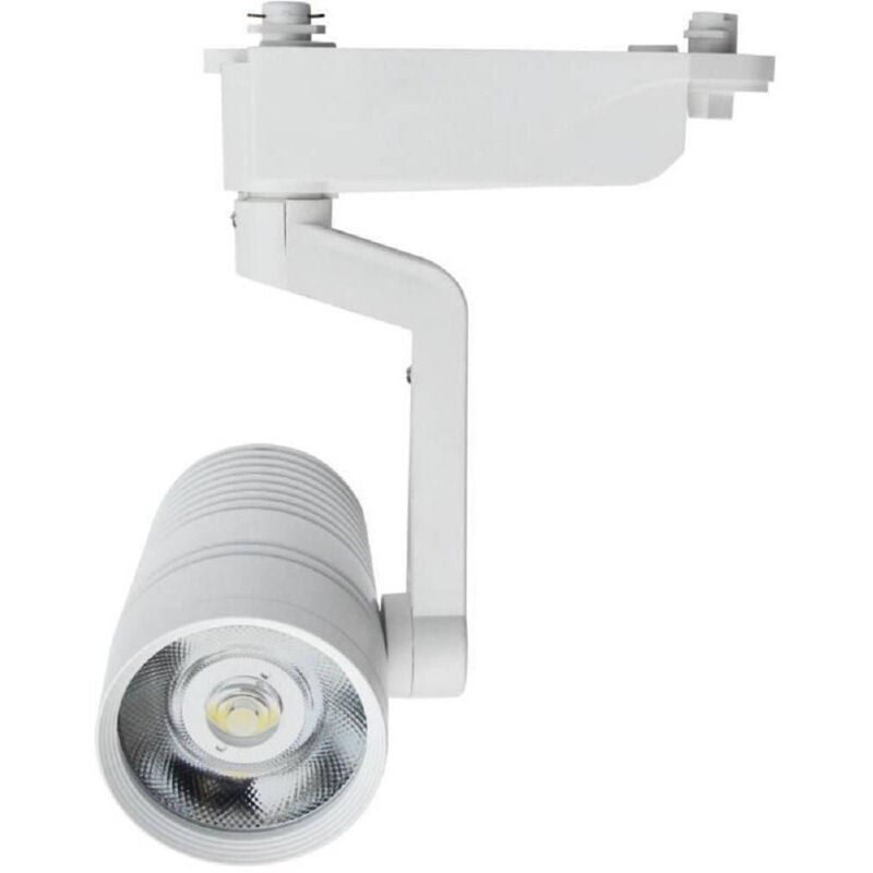 foto del prodotto trade shop traesio - faretto binario led cob 10 watt bianco per staffa luce naturale fredda f-10w8a - -bianco naturale -