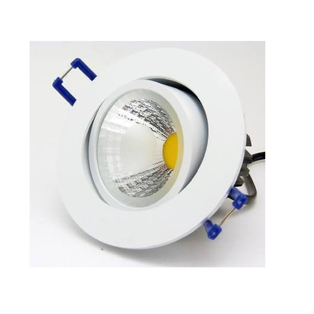 foto del prodotto trade shop traesio faretto da incasso led cob epistar 3w riflettore bianco freddo e bianco caldo bianco freddo 