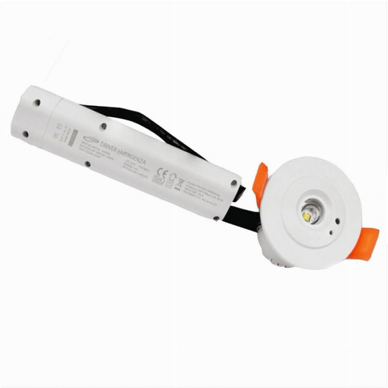 foto del prodotto trade shop traesio faretto emergenza incasso 3w 1 led cob anti blackout luce fredda 6500k na05 sl 1 
