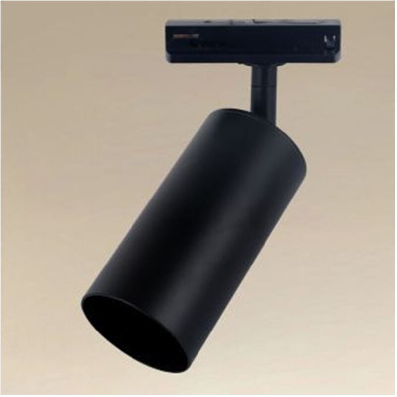foto del prodotto trade shop traesio faretto faro a cilindro attacco gu10 per binario track nero ip20 da interni 00724 