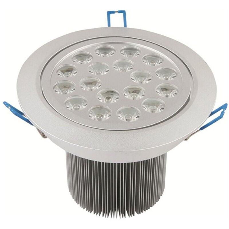 foto del prodotto trade shop traesio faretto faro a led 3w 5w 7w 9w 12w 15w 18w a incasso con molla luce calda fredda bianco caldo 18 watt