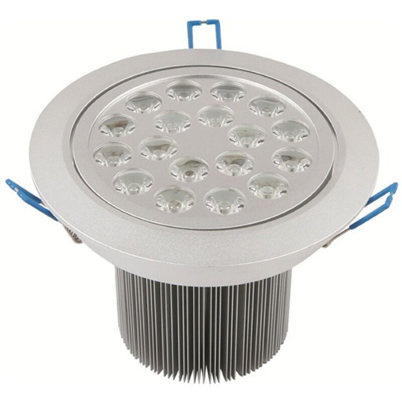 foto del prodotto trade shop traesio faretto faro a led 3w 5w 7w 9w 12w 15w 18w a incasso con molla luce calda fredda bianco freddo 18 watt