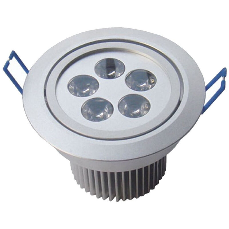 foto del prodotto trade shop traesio faretto faro a led 3w 5w 7w 9w 12w 15w 18w a incasso con molla luce calda fredda bianco freddo 5 watt