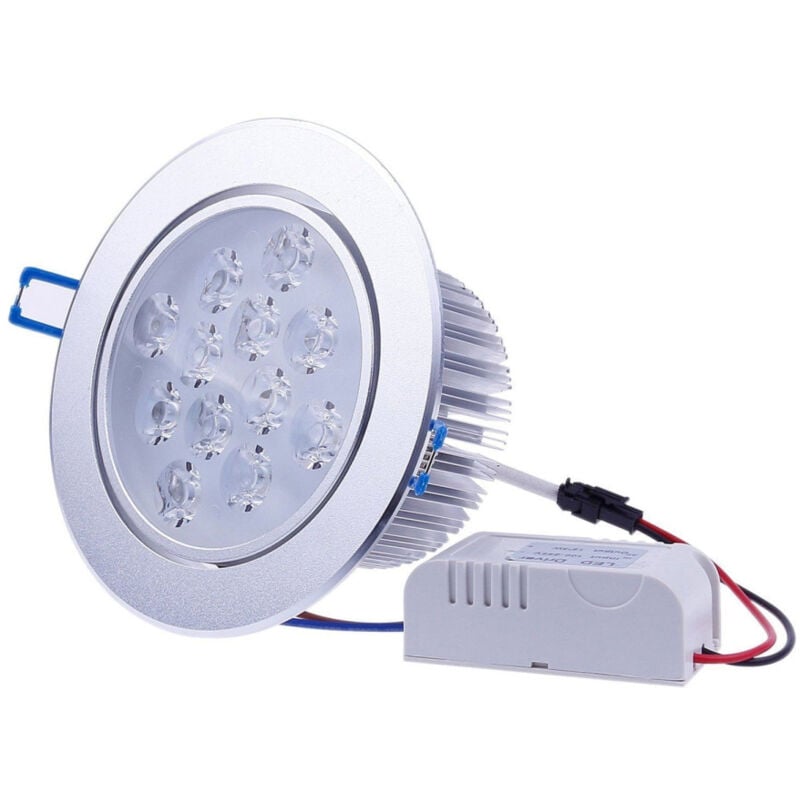 foto del prodotto trade shop traesio faretto faro a led 3w 5w 7w 9w 12w 15w 18w a incasso con molla luce calda fredda bianco freddo 9 watt
