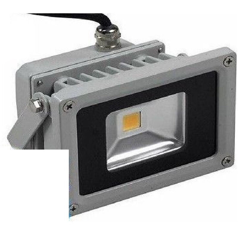 foto del prodotto trade shop traesio faretto faro led 10 watt luce fredda calda rgb da esterno ip65 alta potenza bianco caldo 