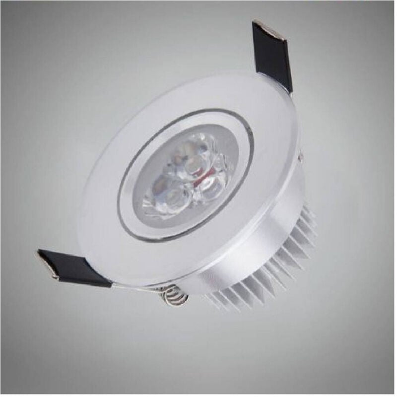 foto del prodotto trade shop traesio - faretto incasso 3w orientabile luce fredda calda naturale p-55 - -bianco naturale -