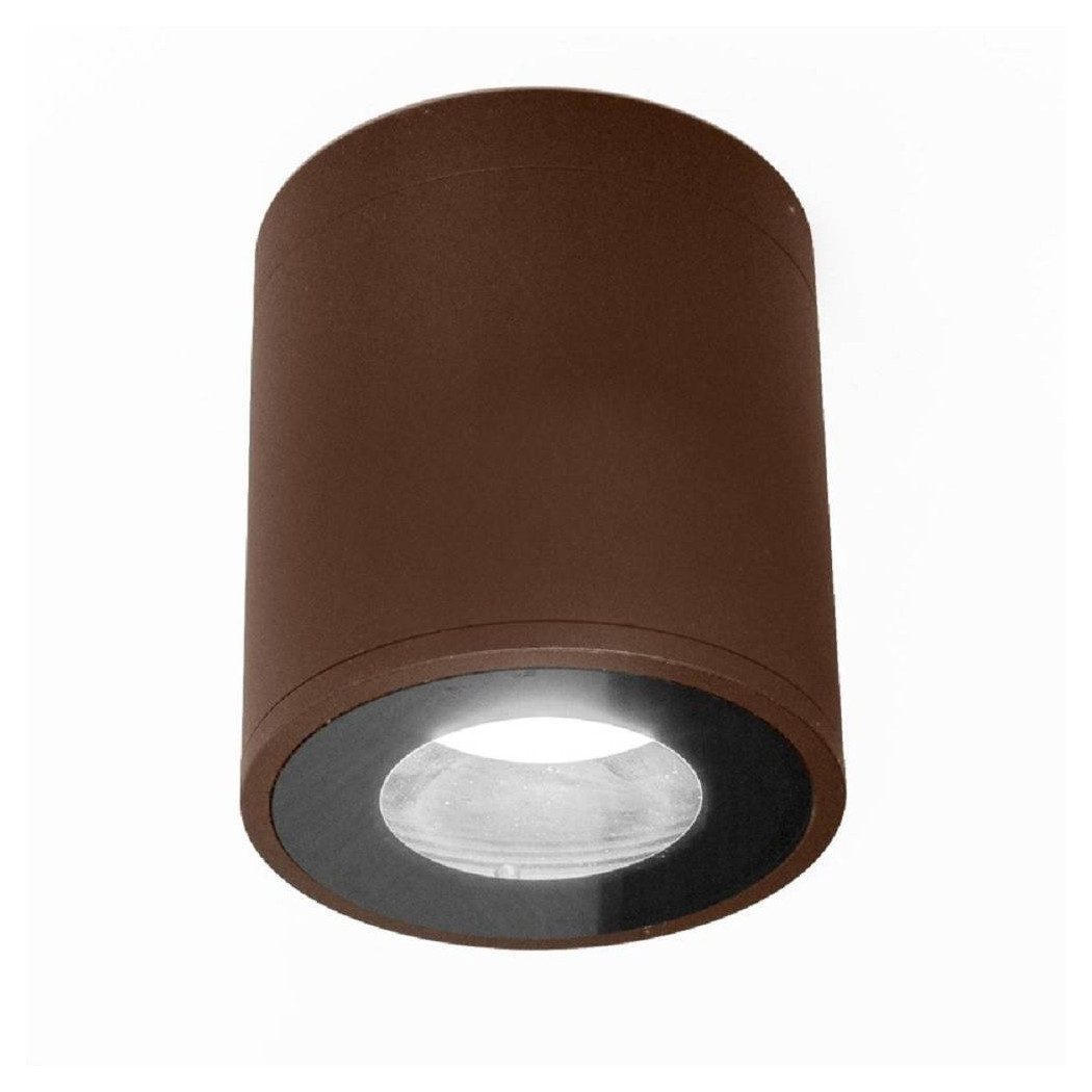 foto del prodotto trade shop traesio faretto lampada soffitto bagno vasca box doccia portalampada gu10 impermeabile ip65 marrone