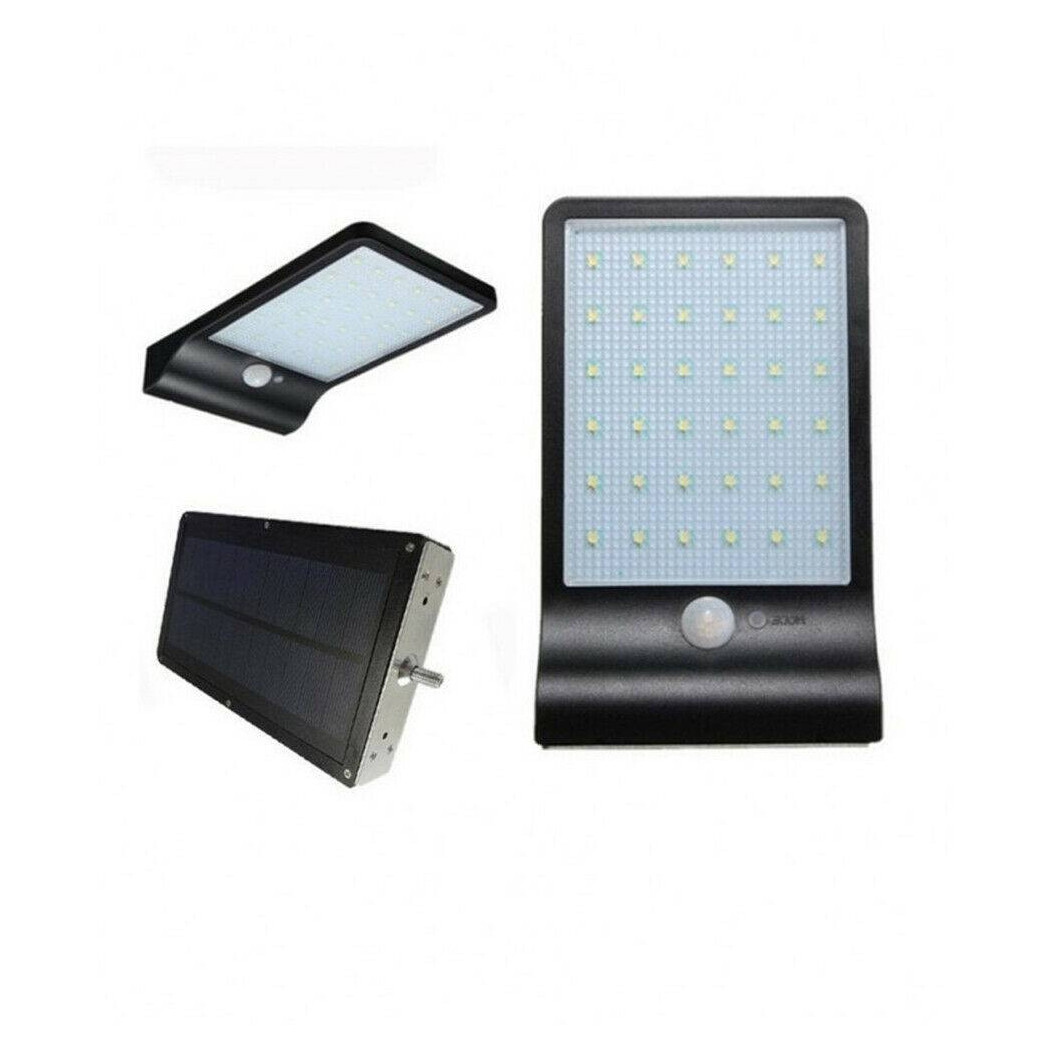 foto del prodotto trade shop traesio faretto led 10 w con pannello solare sensore movimento faro telecomando so e10w 