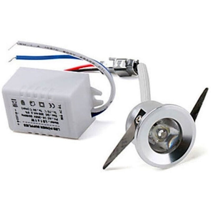 foto del prodotto trade shop traesio faretto led 1w 220 volt punto luce orientabile segnapasso incasso cielo stellato 