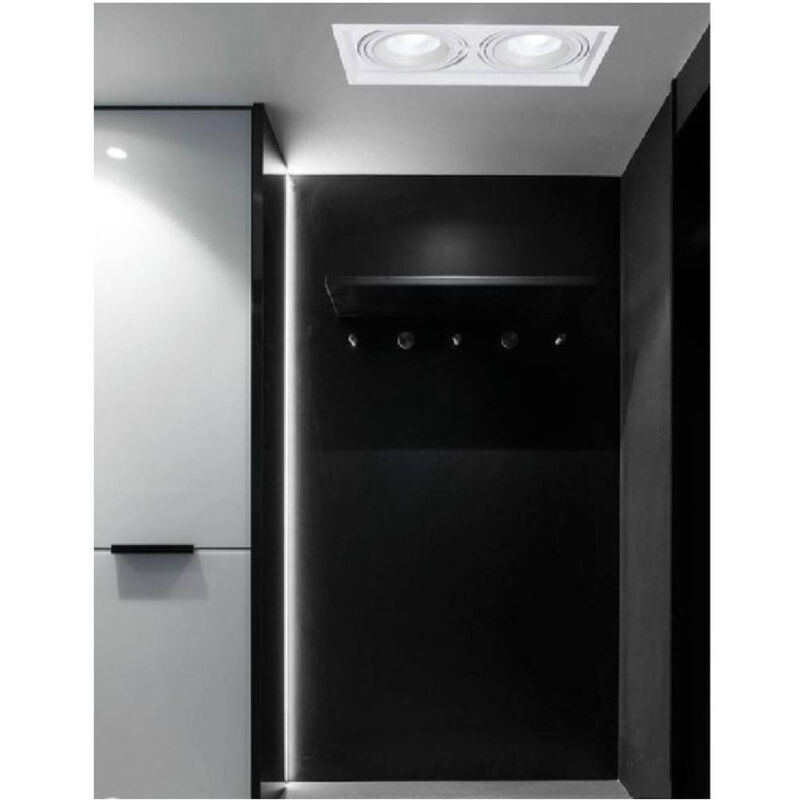 foto del prodotto trade shop traesio faretto led ar111 30w bianco luce bianca fredda calda naturale 2700 lm ar111 01b bianco freddo 