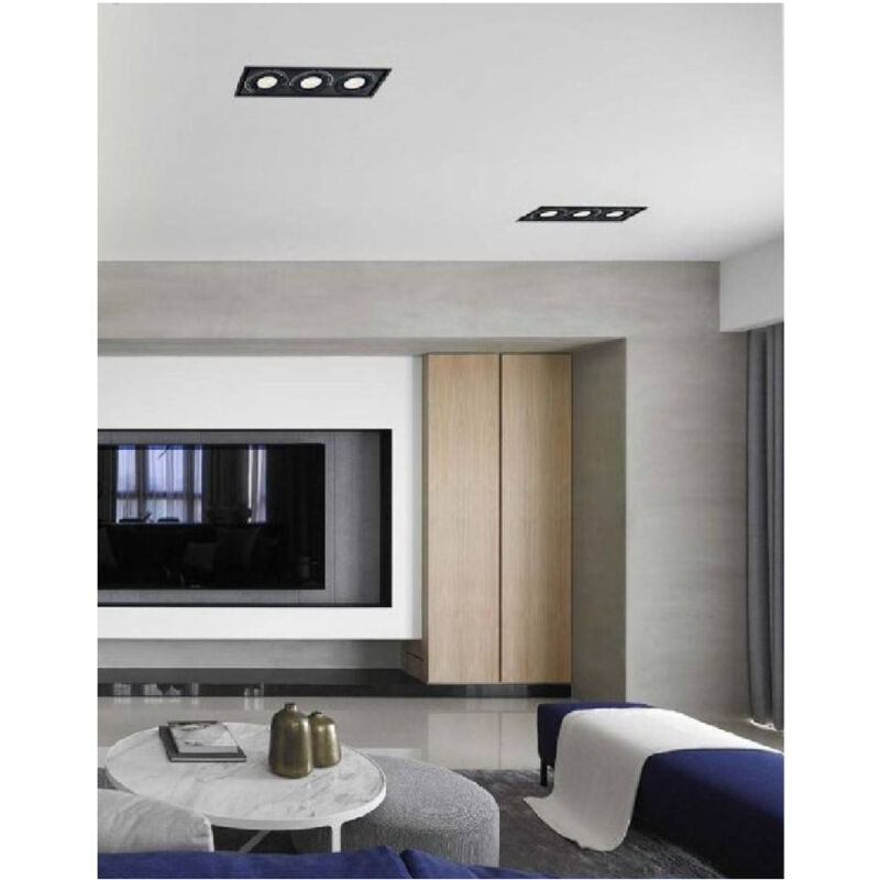 foto del prodotto trade shop traesio faretto led ar111 30watt nero luce bianca fredda calda naturale 2700lm ar111 01n bianco naturale 