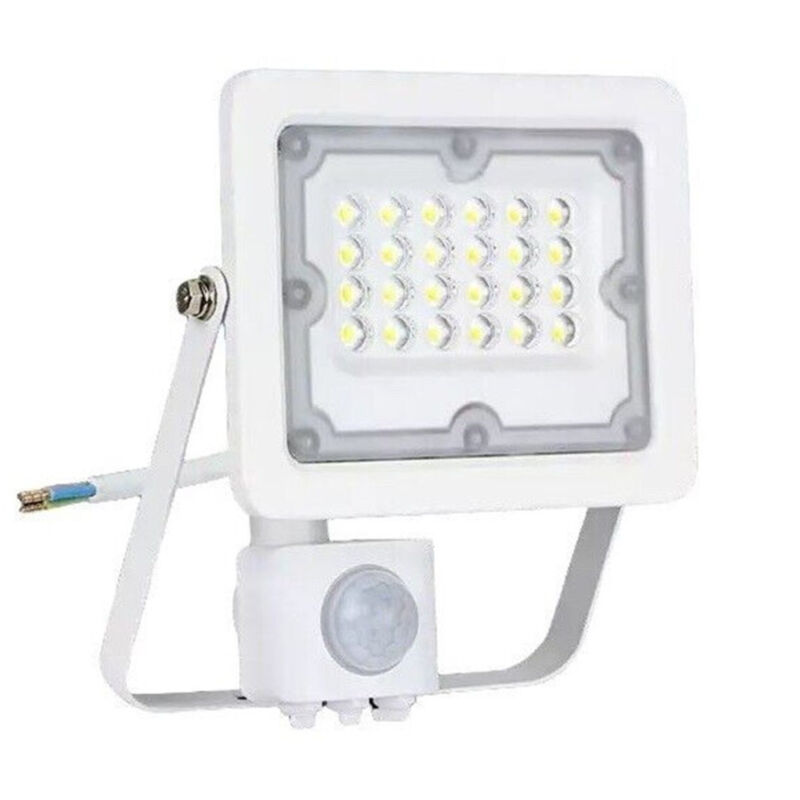 foto del prodotto trade shop traesio faretto led con sensore movimento crepuscolare esterno ip65 regolabile fs sen30f 