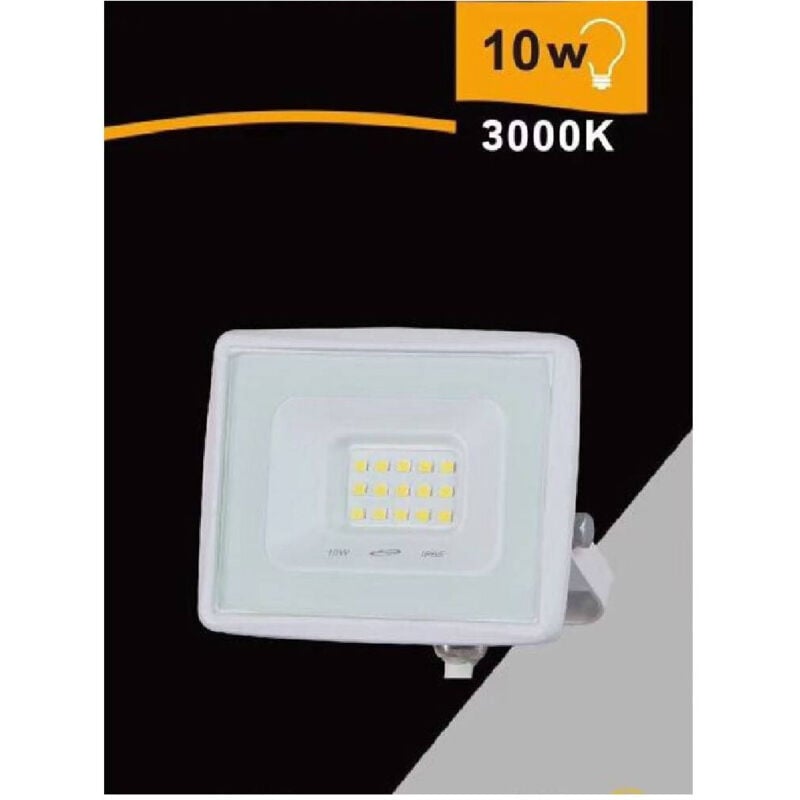 foto del prodotto trade shop traesio faretto led faro 10 watt 900lm ip65 bianco luce calda fredda naturale ek02 10w b bianco caldo 