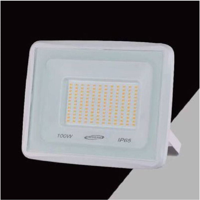 foto del prodotto trade shop traesio faretto led faro 100 w 9000lm ip65 bianco luce calda naturale fredda ek02 100w b bianco freddo 