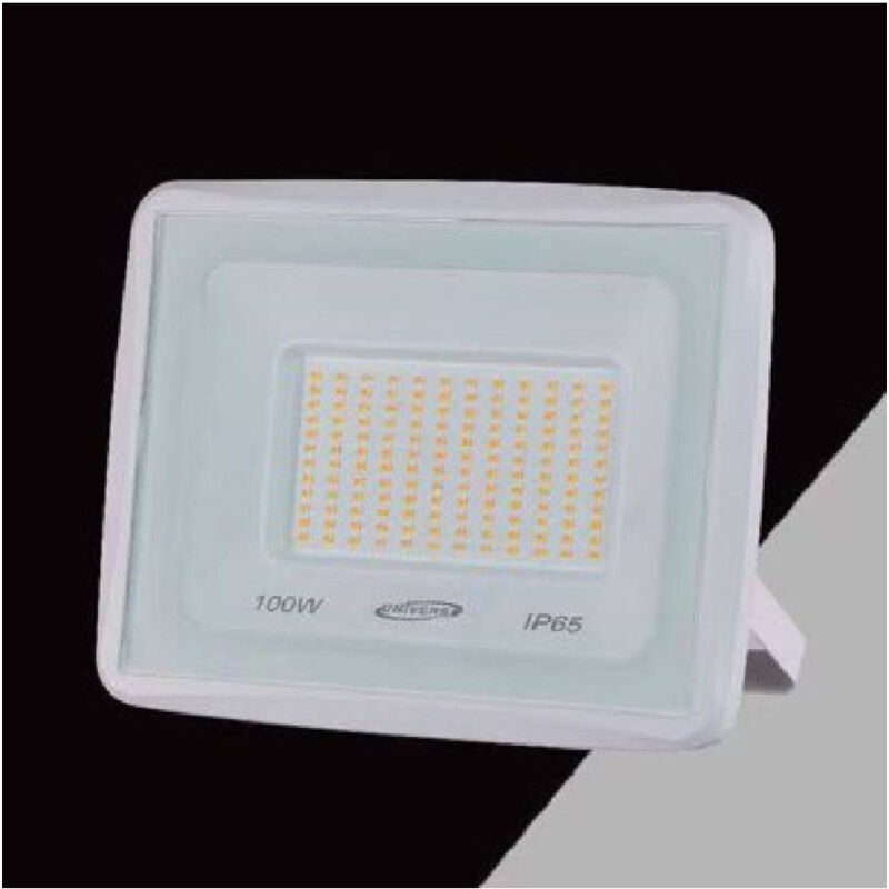 foto del prodotto trade shop traesio faretto led faro 100 w 9000lm ip65 bianco luce calda naturale fredda ek02 100w b bianco naturale 