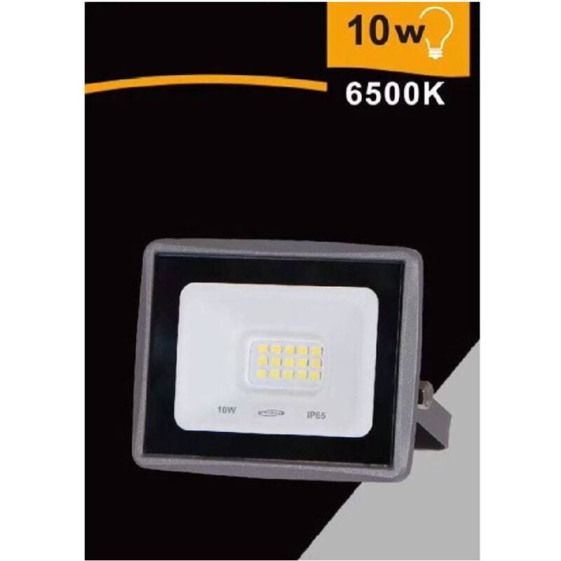foto del prodotto trade shop traesio faretto led faro 10watt 900 lm ip65 grigio luce naturale calda fredda ek02 10w g bianco freddo 